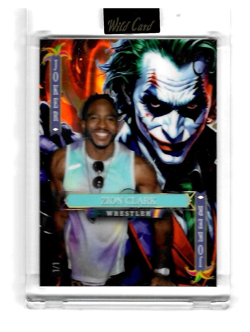 2025 Wild Card Joker Zion Clark 1/1 Card Number SDJWM-ZCNk09